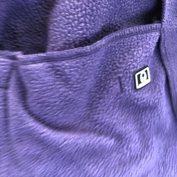 Calvin Klein Women's Fleece Jacket Large Full Zip Mock Neck Purple - Picture 15 of 16